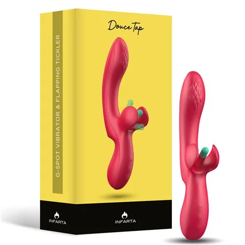 G-Spot Vibrator With Flapping Tickler Doucetap